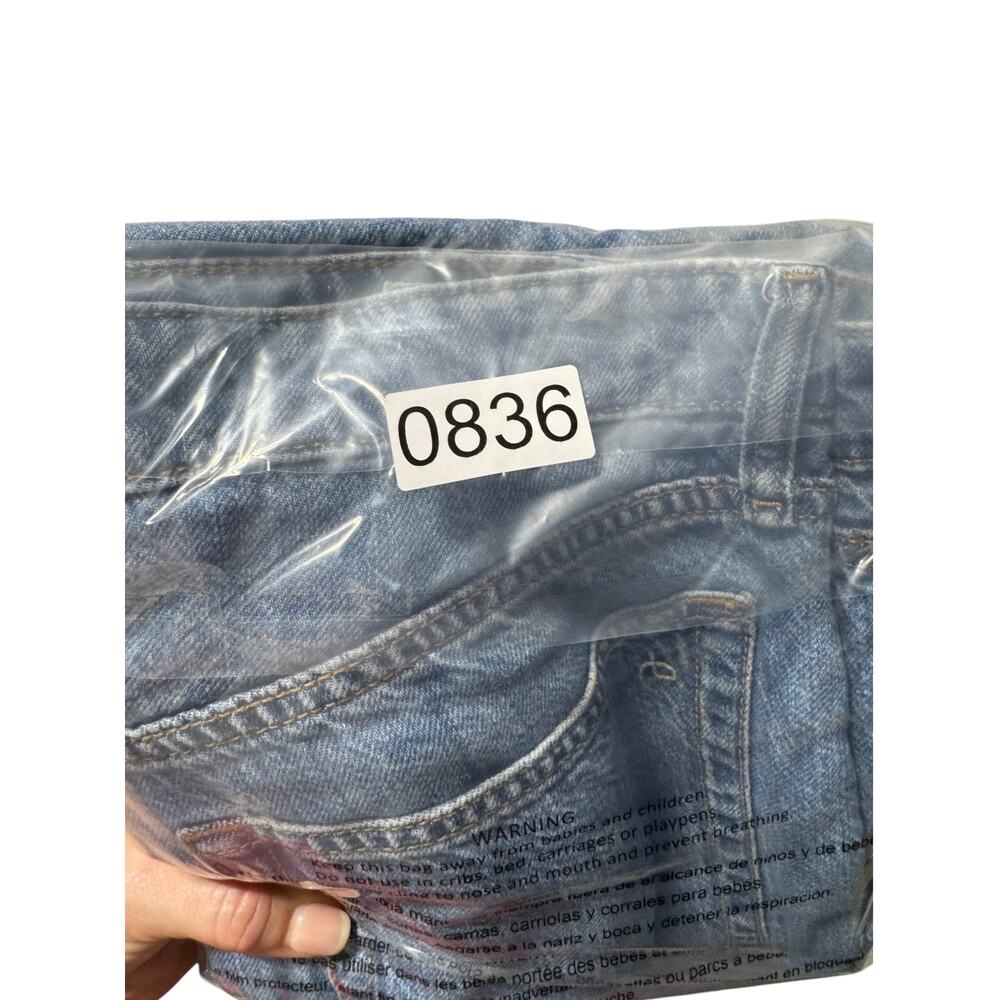 Rag & Bone Lori Mid-Rise Crop Wide Leg Jeans Womens 31 Blue Medium Wash 5-Pocket - Picture 16 of 16